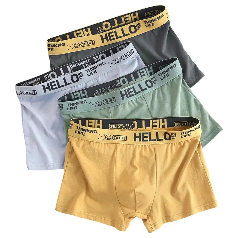 10Pcs/Men's Underwear High Stretch Boxer Shorts 