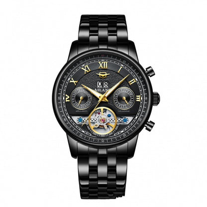 Automatic Mechanical Sun Moon Stars Business Men's Watch