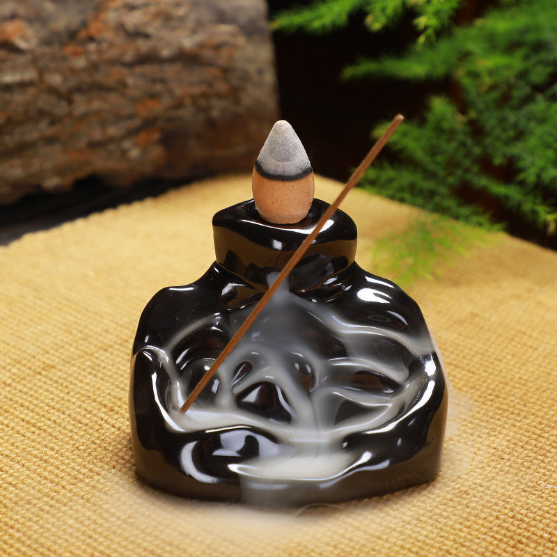 Ceramic Backflow Incense Burner Handicraft Ornaments