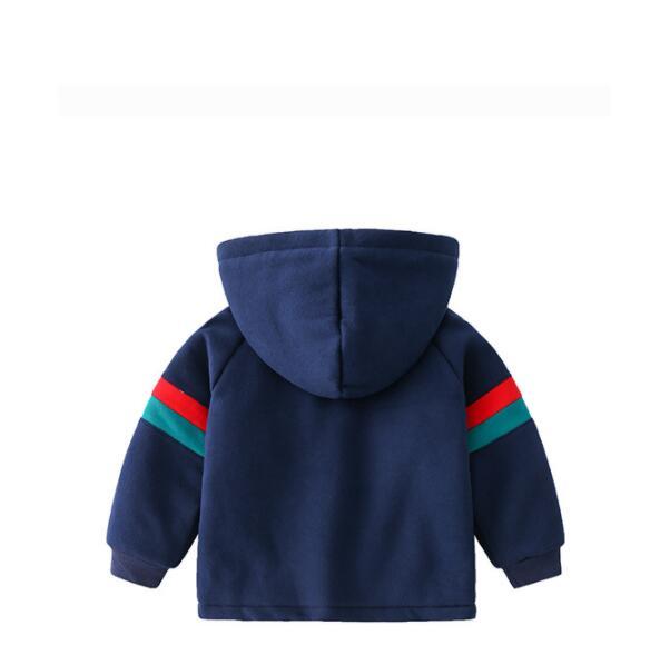 Children's Velvet Thickened Cartoon Embroidered Jacket