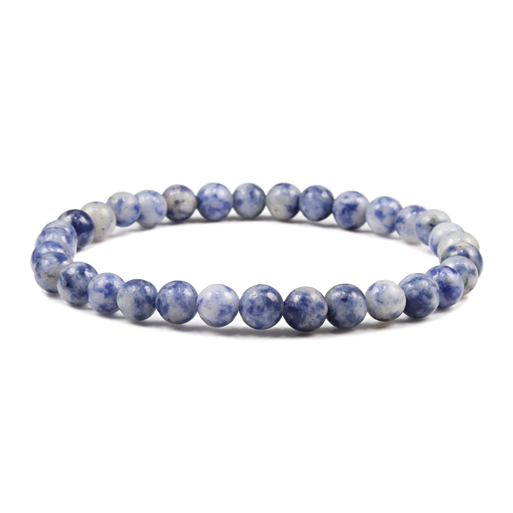 Buddha Pearl Bracelet 6mm Picture Stone White