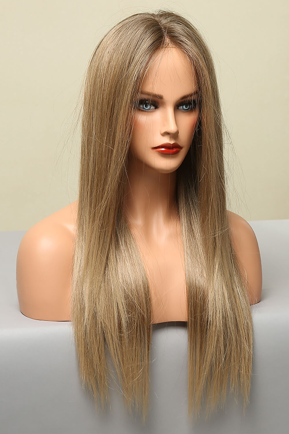 13*2" Long Straight Lace Front Synthetic Wigs 26" Long 150% Density 