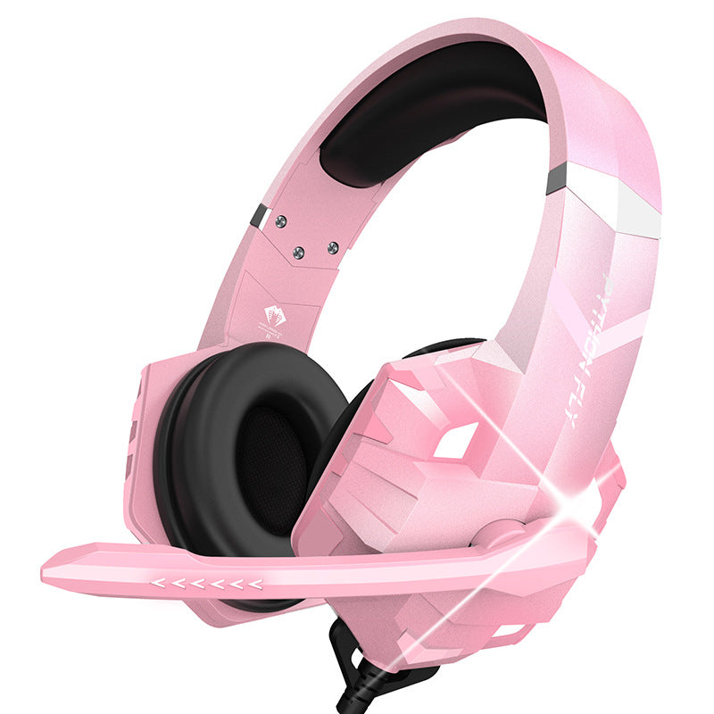 Gaming Headset Computer Headset Wired With Microphone Breathing Light