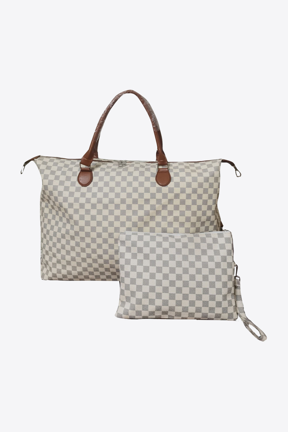 Checkered Two-Piece Bag Set - Babbazon bag