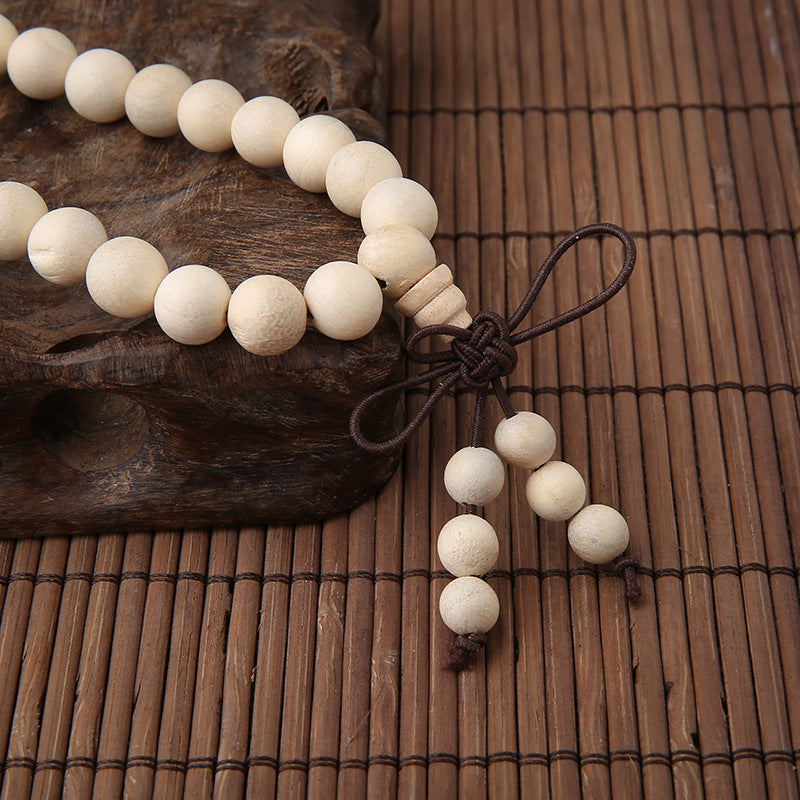 Natural Camphor Wood 108 Buddha Beads Bracelet Without Lacquer Grinding