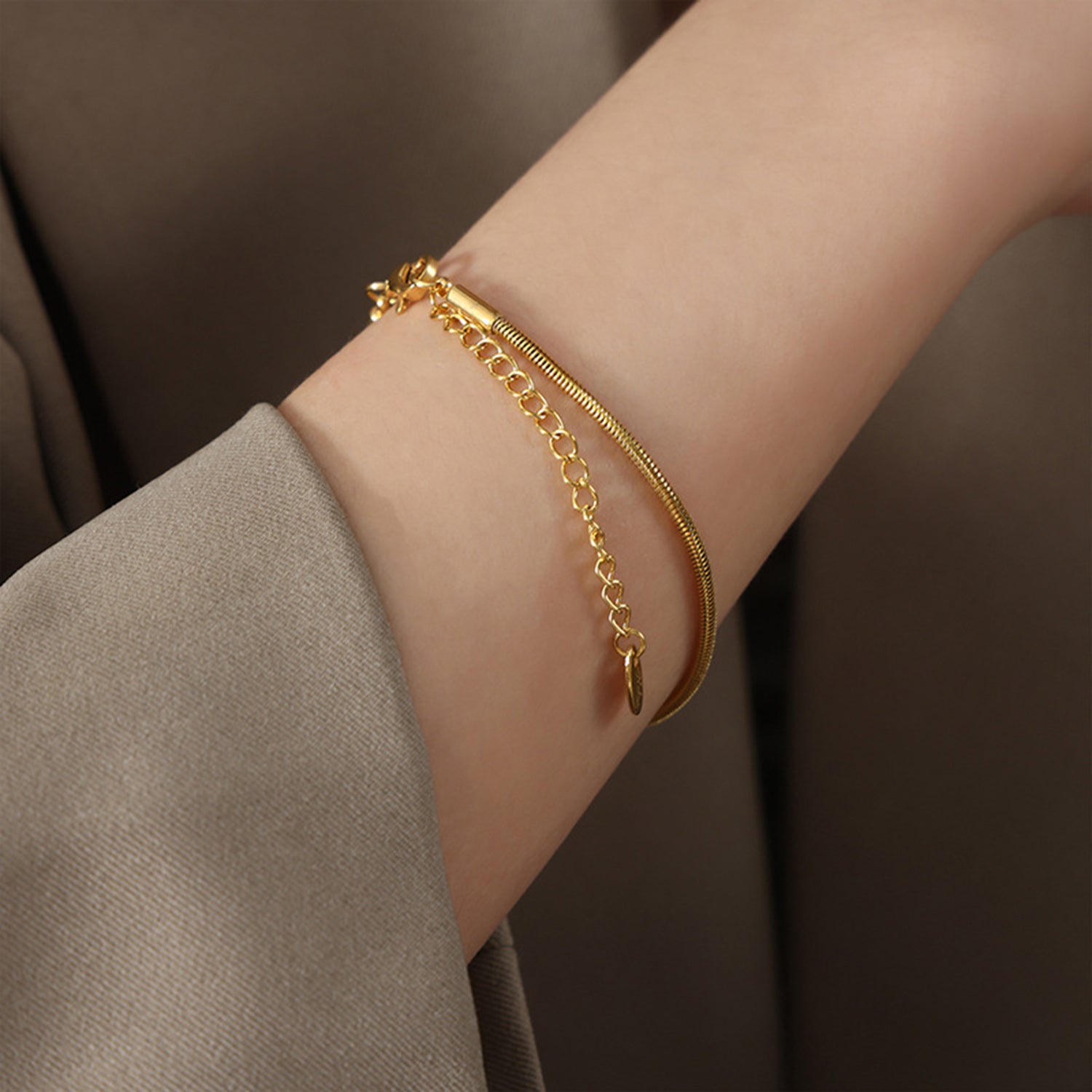 18K Gold-Plated Minimalist Bracelet - Babbazon bracelet