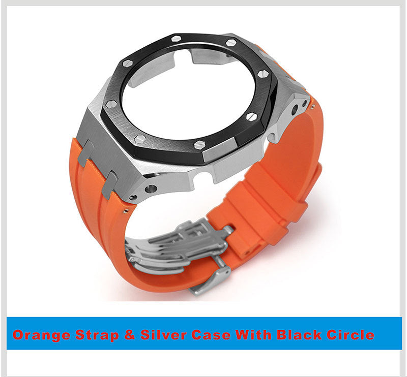 Tape Strap Metal Case Watch Accessories