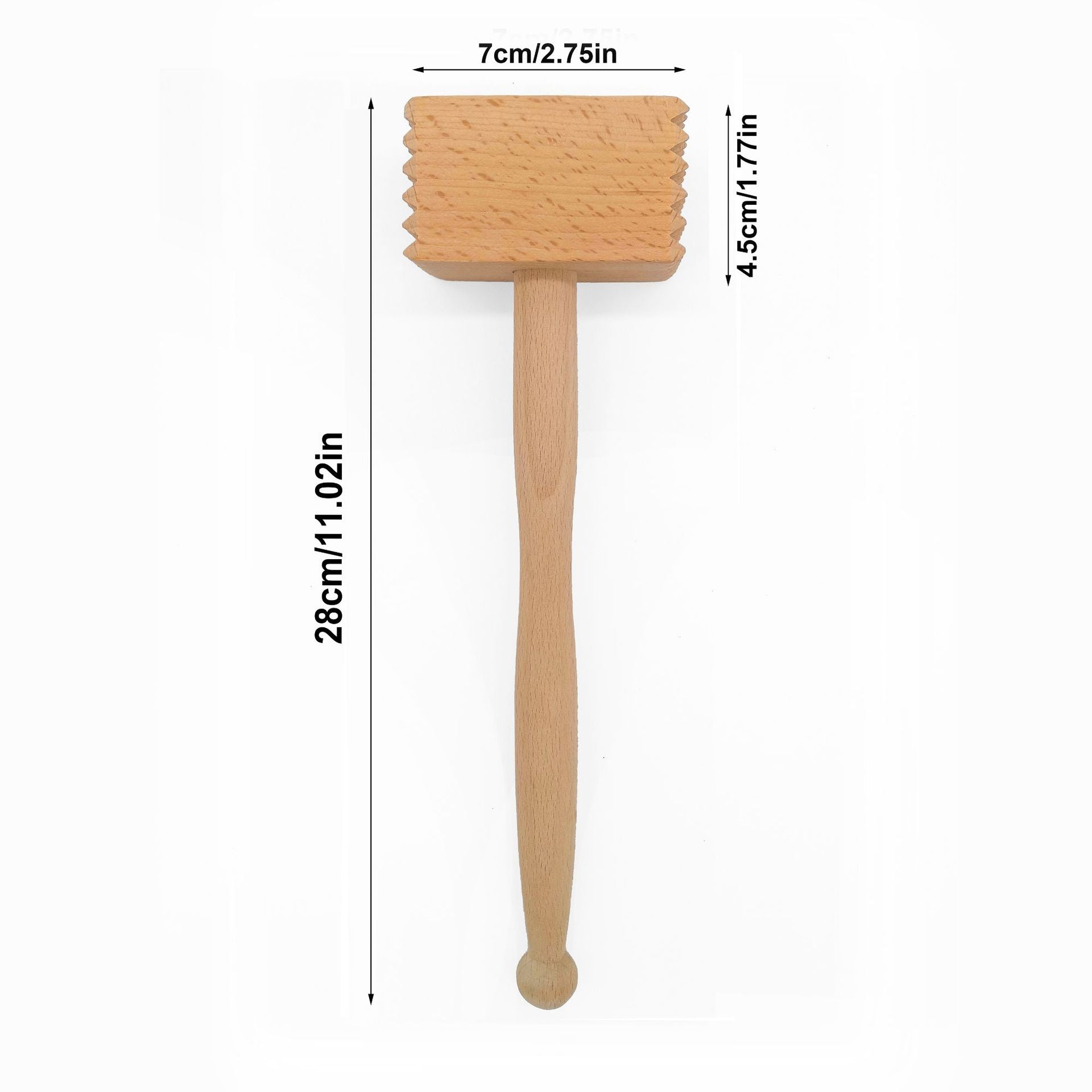 Household Beech Wood Meat Hammer Kitchen Gadgets 