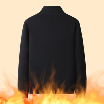 Men's Velvet Padded Thickened Sweater Loose Lapel