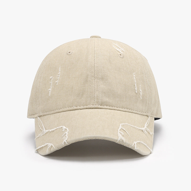 Raw Hem Adjustable Cap - Babbazon New Products