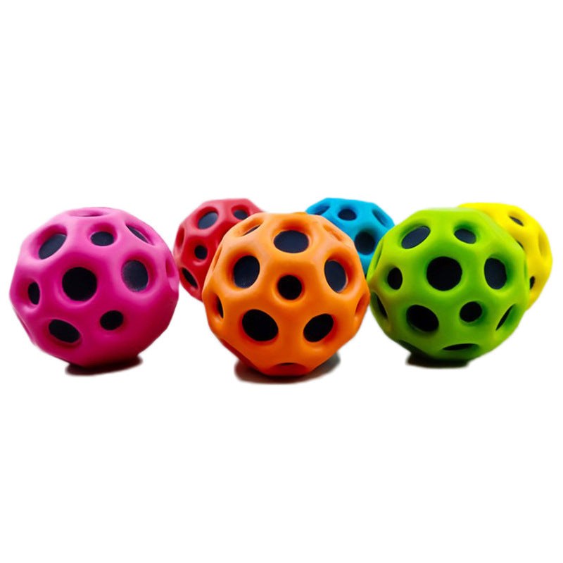 Moon Shape Porous Bouncy Ball - Soft and Anti-fall 