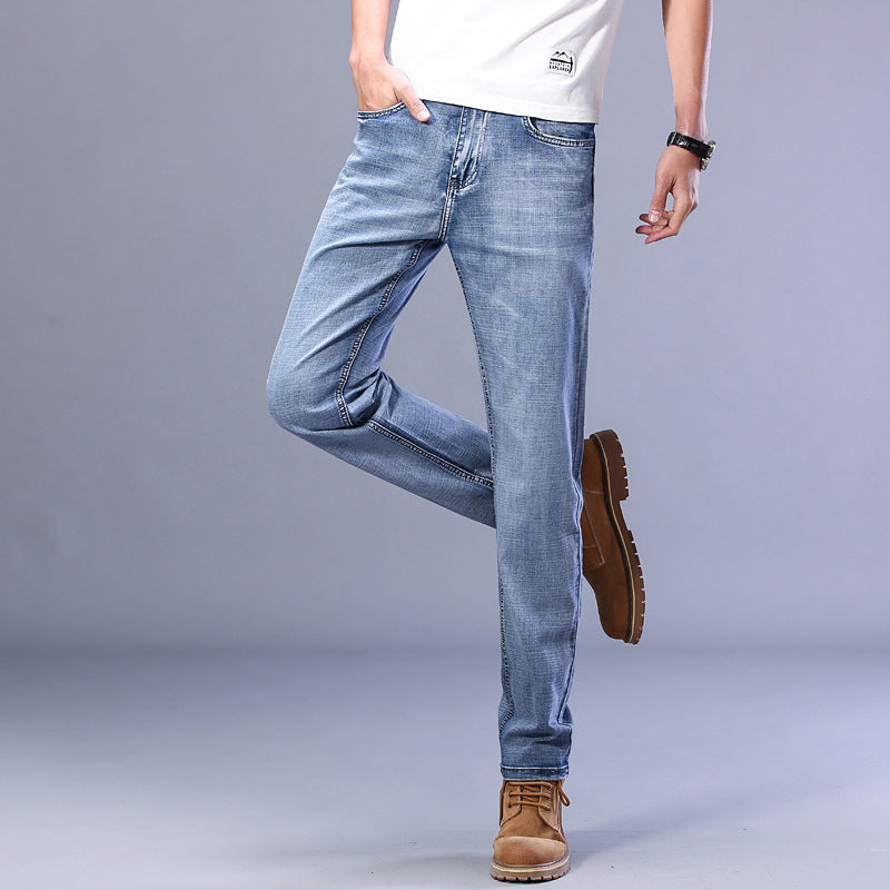 Men's Jeans Youth Simple And Versatile Men's Trousers