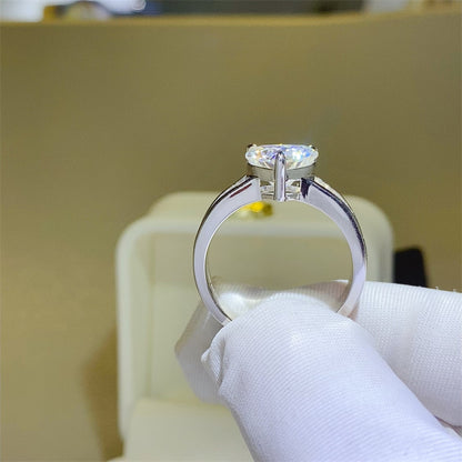 3 Carat Moissanite 925 Sterling Silver Ring