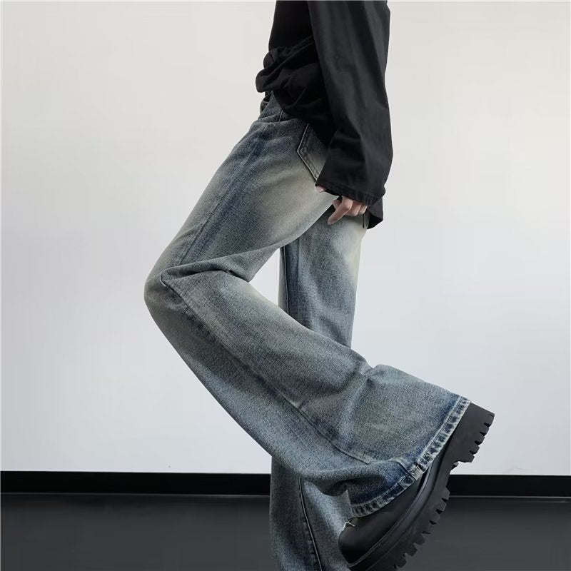 Men's Fashionable All-match Retro Washed Skinny Jeans