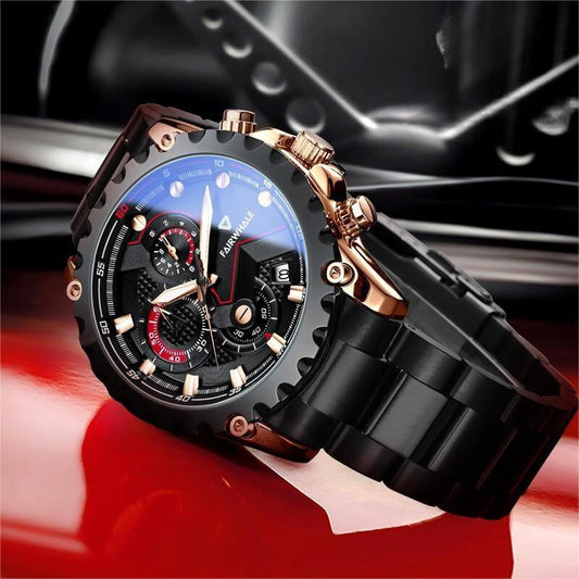 Waterproof Men's Commercial Quartz Watch