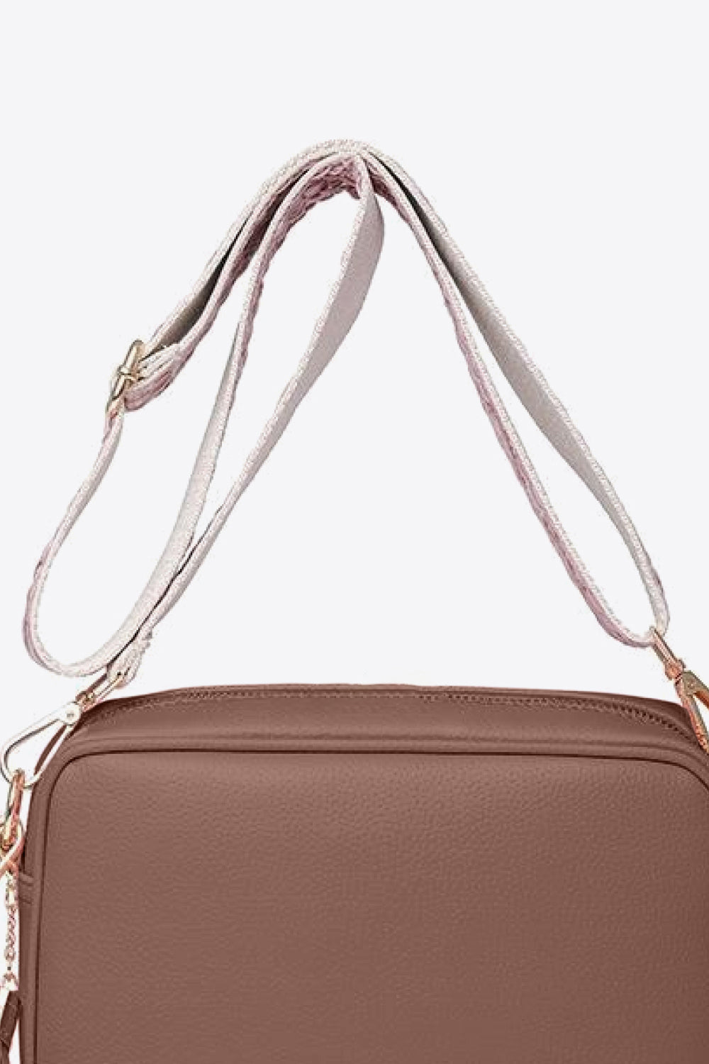 PU Leather Tassel Crossbody Bag 