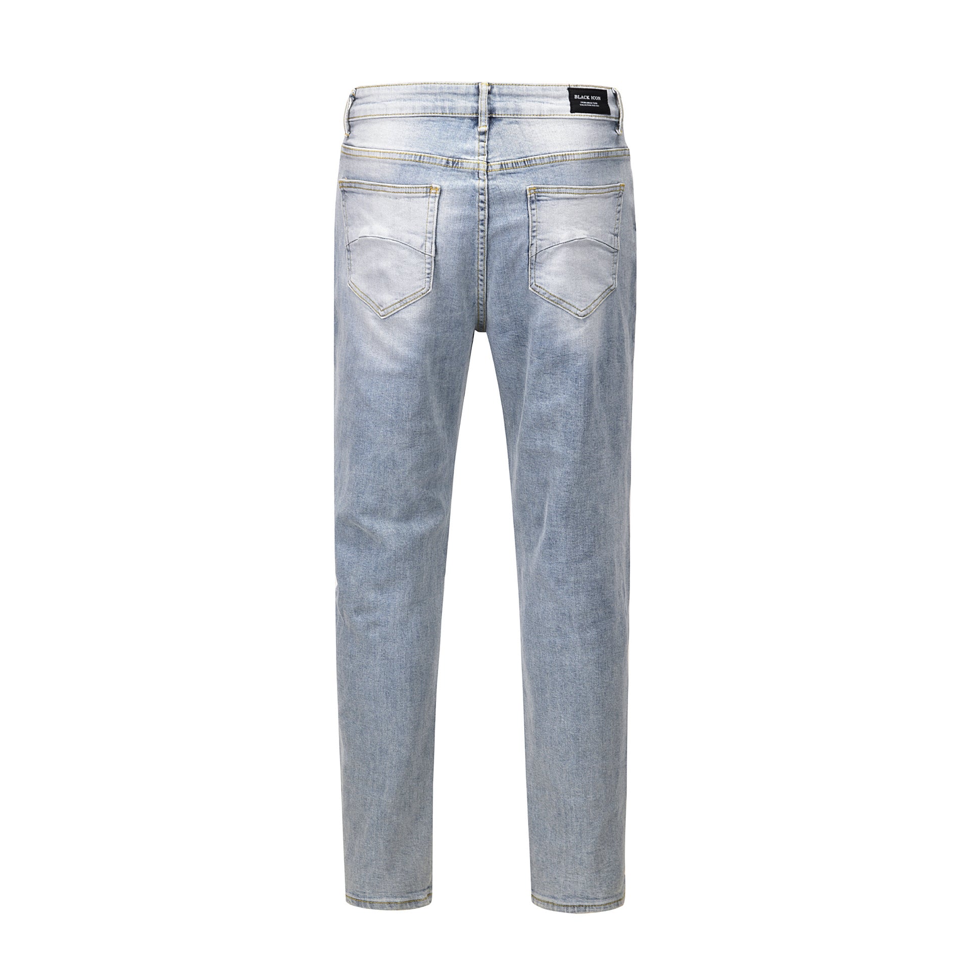 High Street INS Slim Jeans With Pants Hem Scimitar Zipper Design