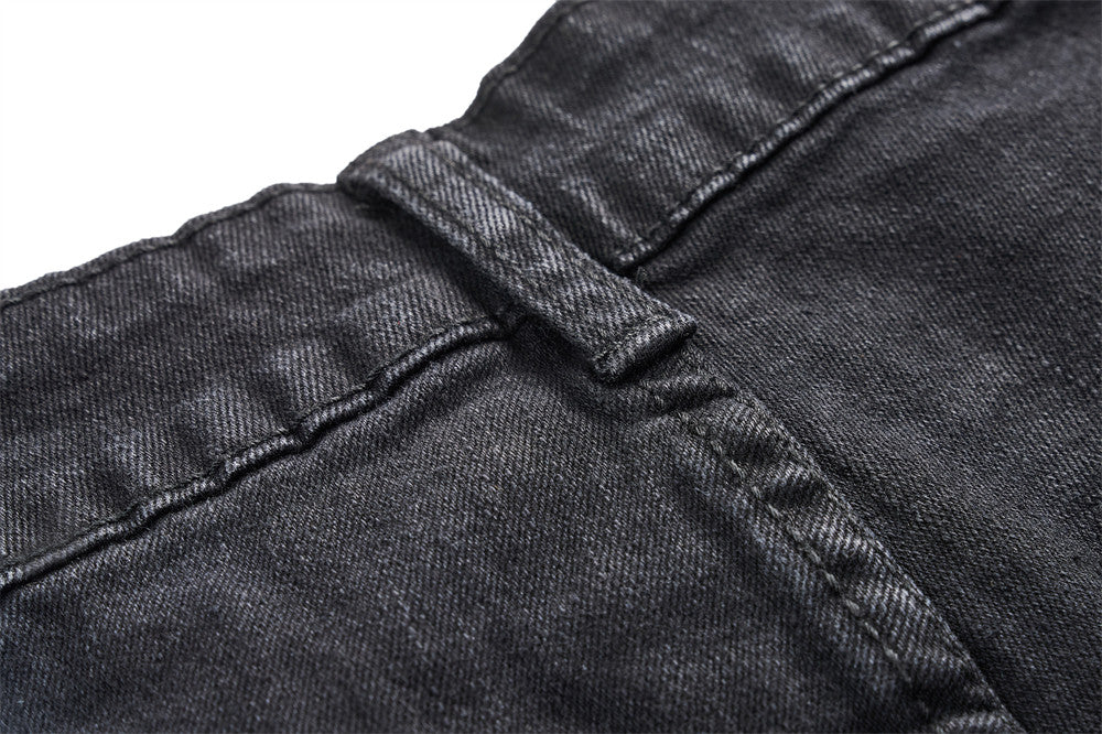 Contrast Splicing Denim Flare Pants For Men