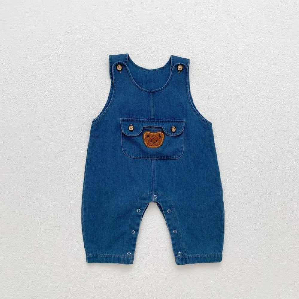 Children's Denim Overalls Out Wear