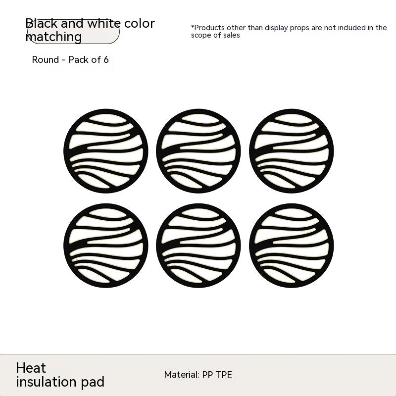 High Temperature Resistance Scald Preventing Met Kitchen Unit Bowls, Dishes And Plates Non-slip Teacup Mat