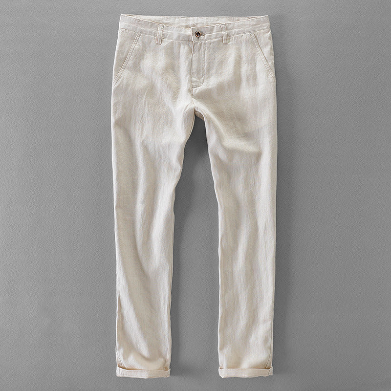 Casual Pants Linen Long Trousers