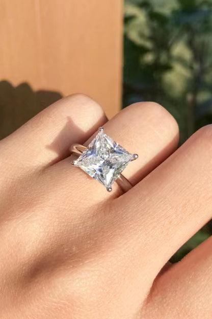 5 Carat Moissanite Solitaire Ring 