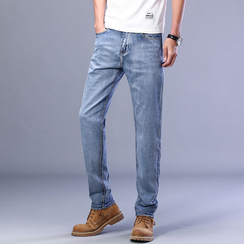 Men's Jeans Youth Simple And Versatile Men's Trousers