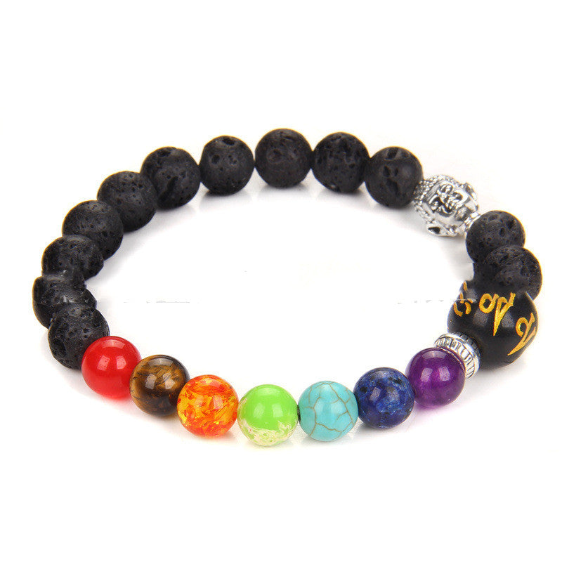 Seven Chakra Yoga Energy Meditation Bracelet Women