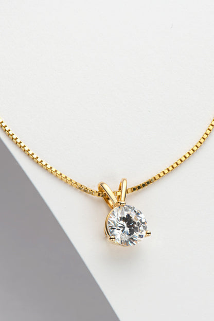 Adored Show Off 1 Carat Moissanite Pendant Necklace 