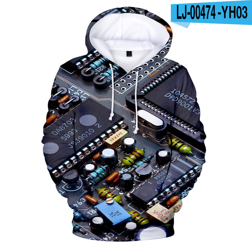 3D Digital Printing Hoodie Men