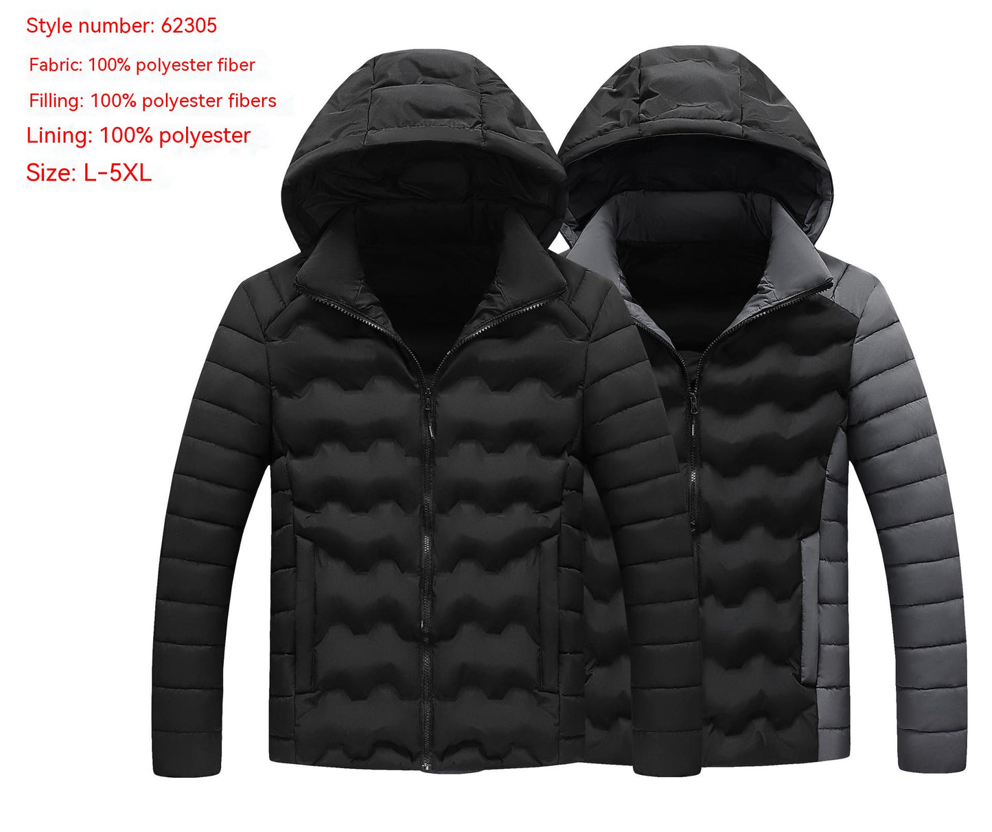 New Autumn And Winter Men's Casual Cotton-padded Jacket 