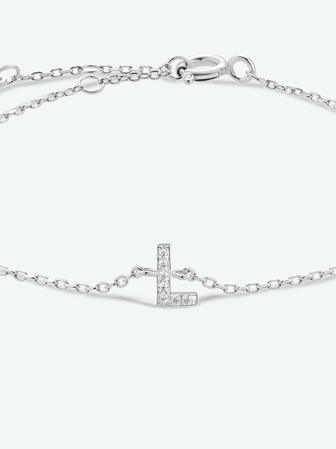 L To P Zircon 925 Sterling Silver Bracelet 