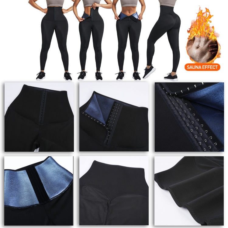 Sauna Long Pants Fitness Exercise Hot Thermo Sweat Leggings Training Slimming Pant 