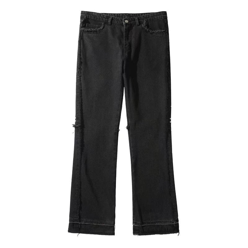 Men's Niche Tooling Style Pocket Black Jeans