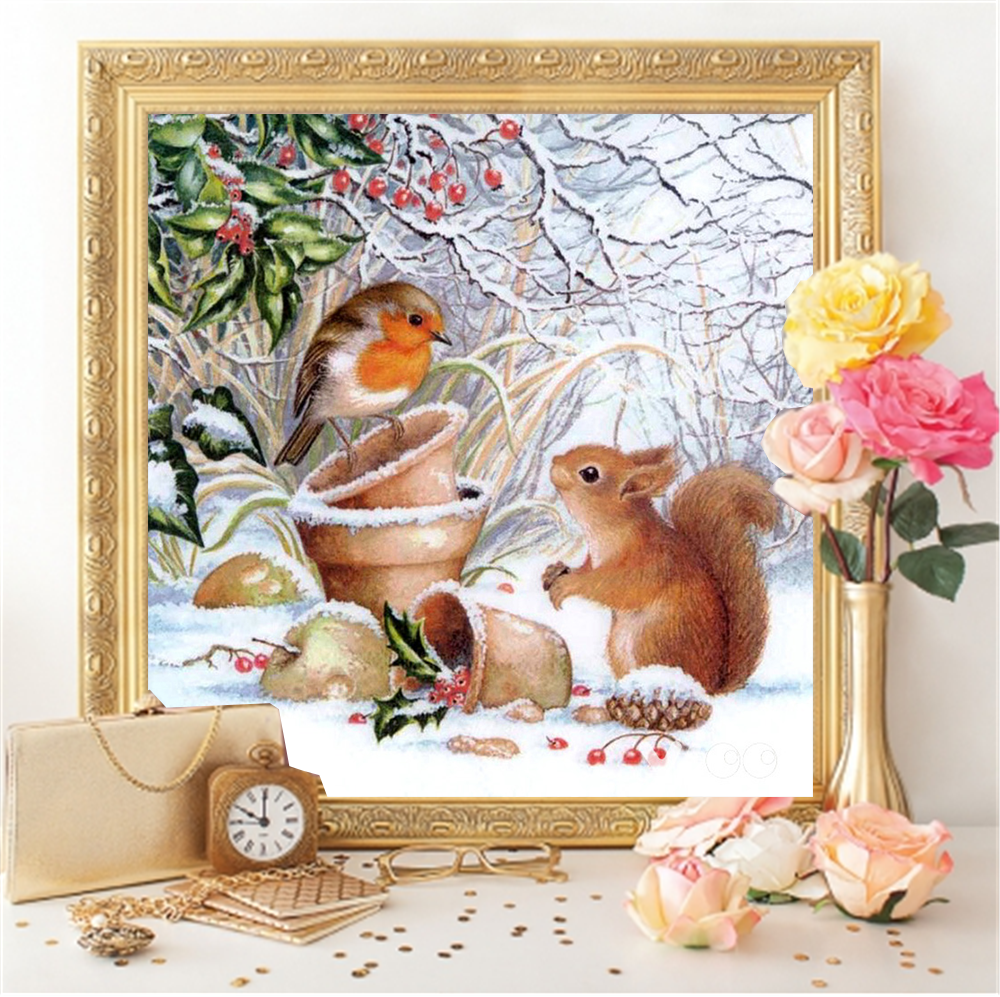 Squirrel Animal Diamond Embroidery Cross Stitch