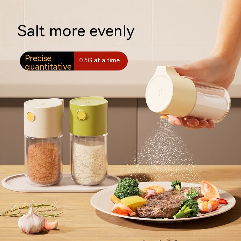 Quantitative Salt Jar Glass Seasoning Jar Seasoning Bottle 