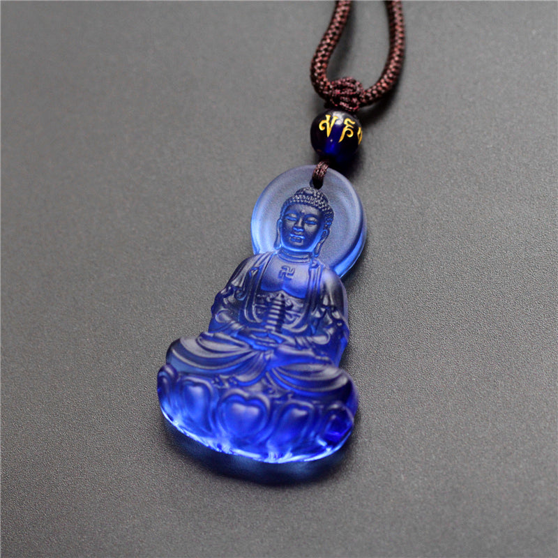 Pendant Of Medicine Buddha In Gold