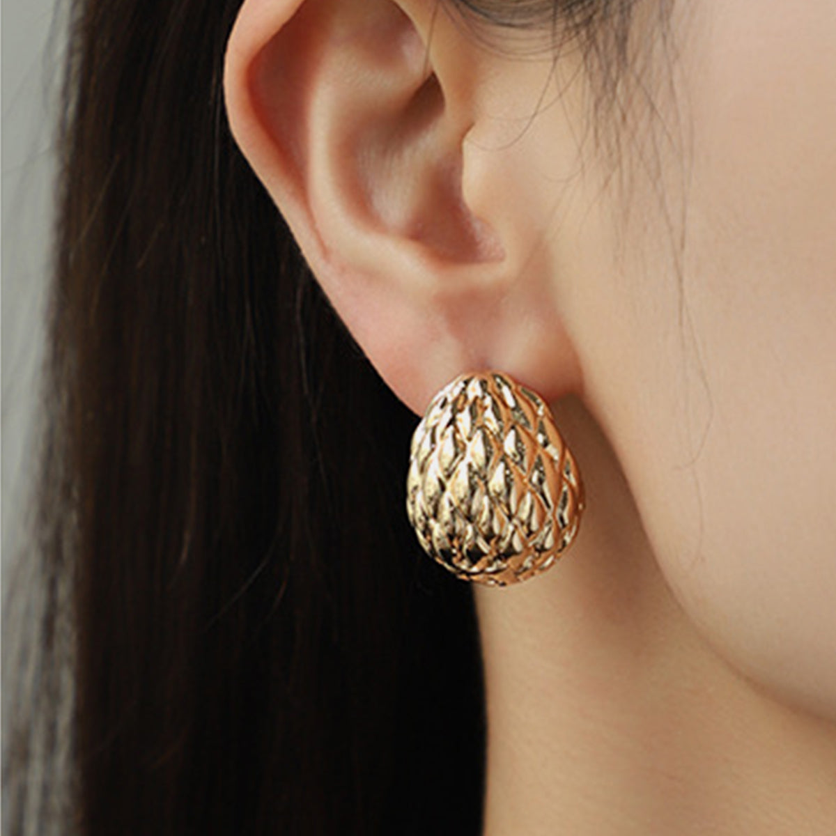 Gold-Plated Stud Earrings 