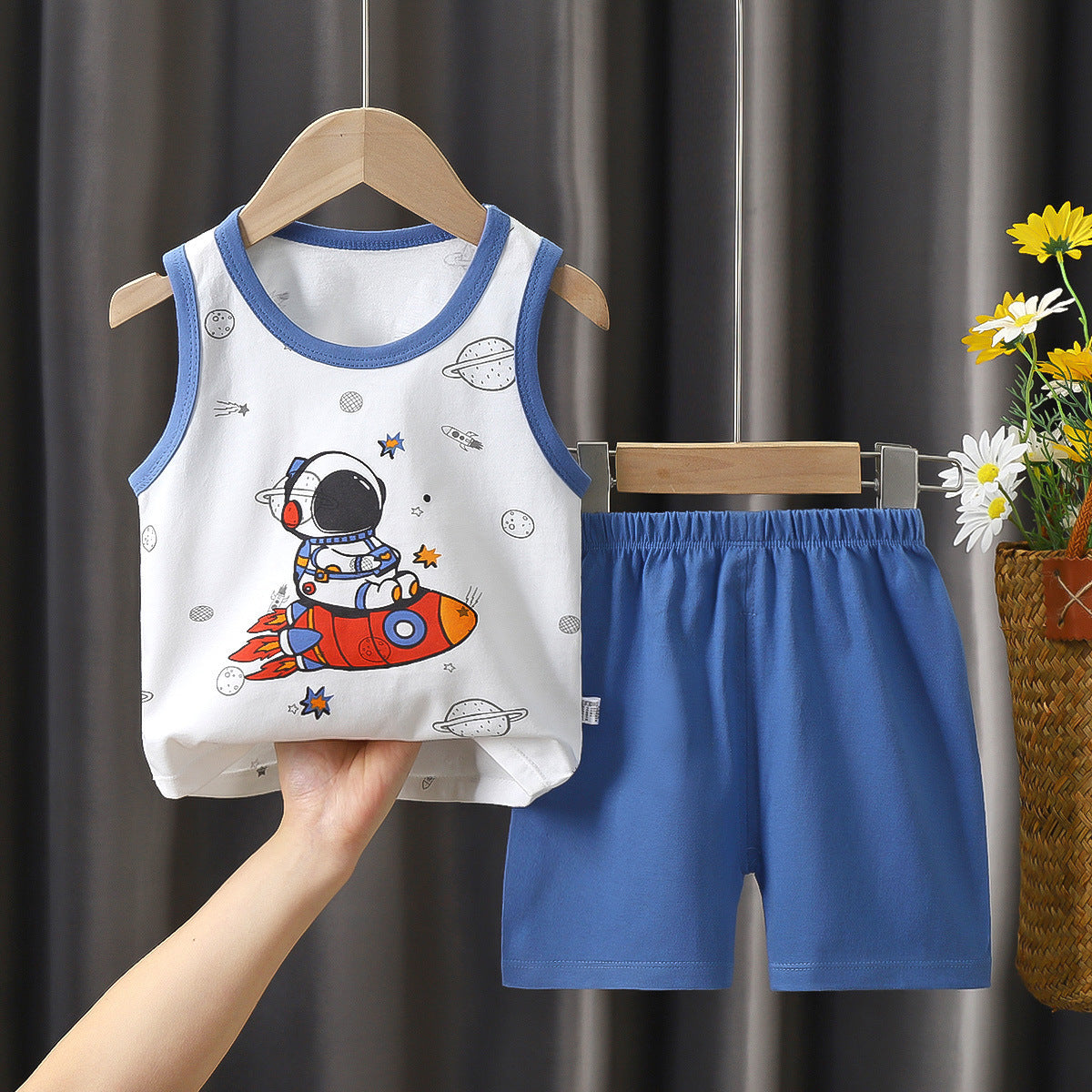 Children's Summer Cotton Vest Set