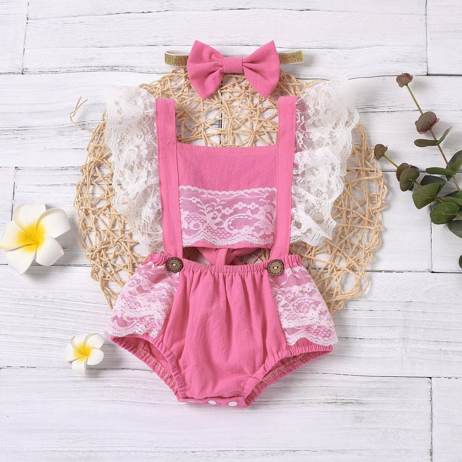 Women's Sleeveless Baby Children's Triangle Romper