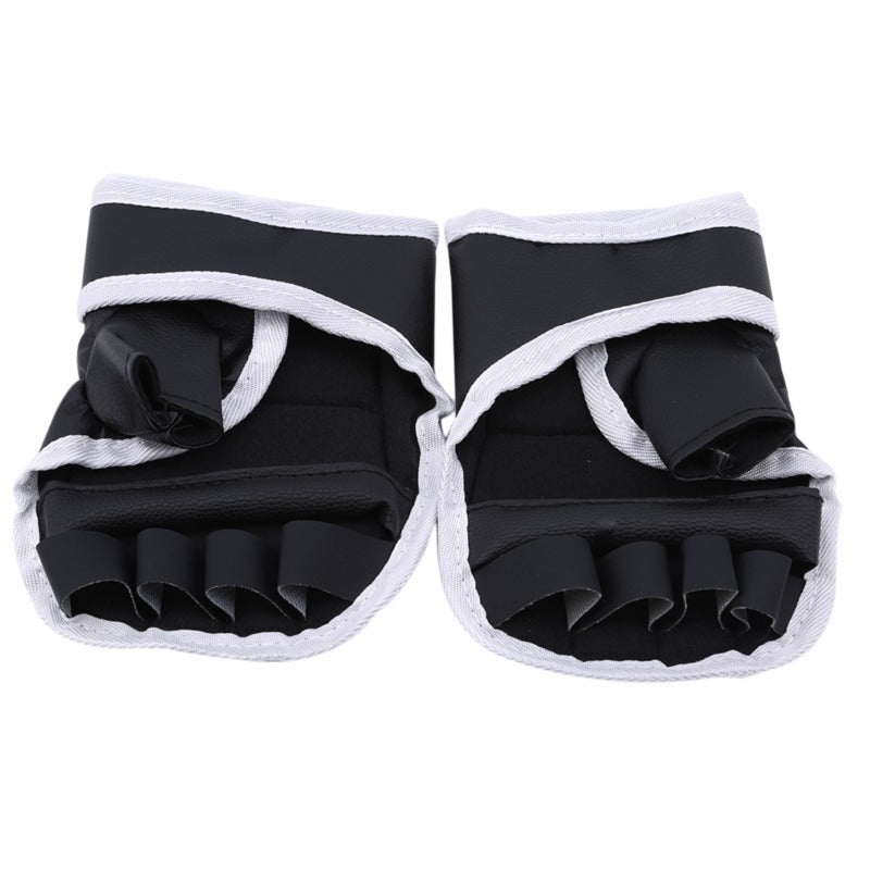 Black Sanda Half Finger Boxing Gloves