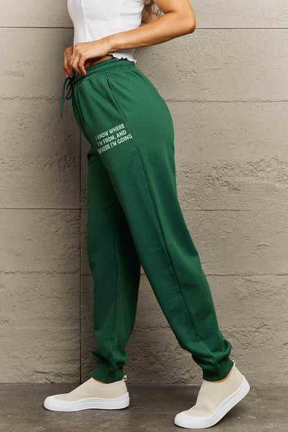 Simply Love Full Size BE YOUR OWN SUN Graphic Sweatpants 