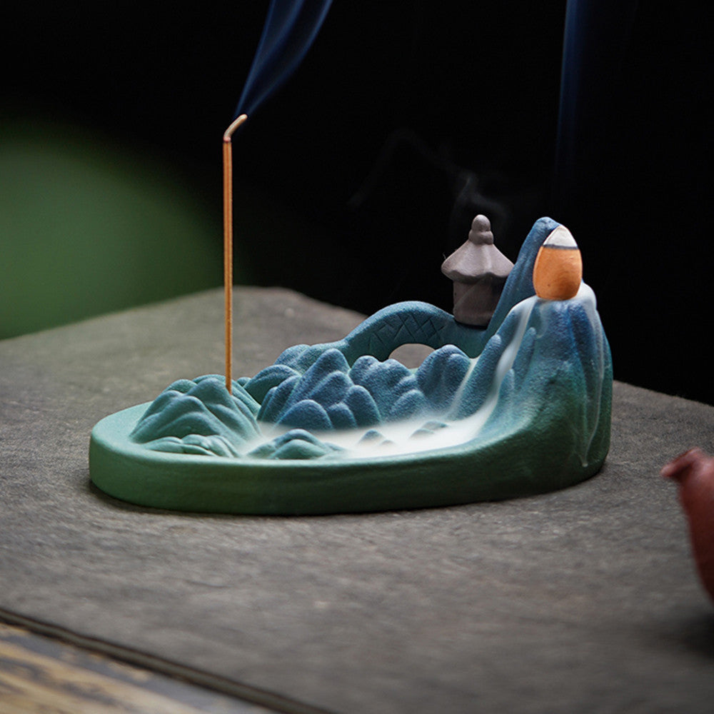 Creative Running Water Backflow Incense Burner Home