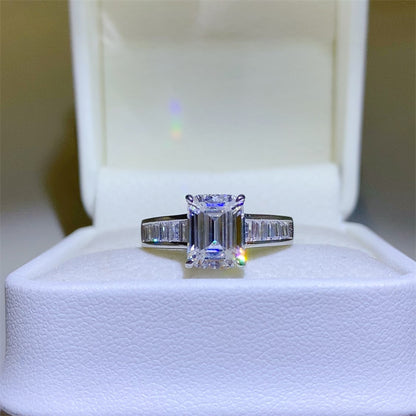 3 Carat Moissanite 925 Sterling Silver Ring 