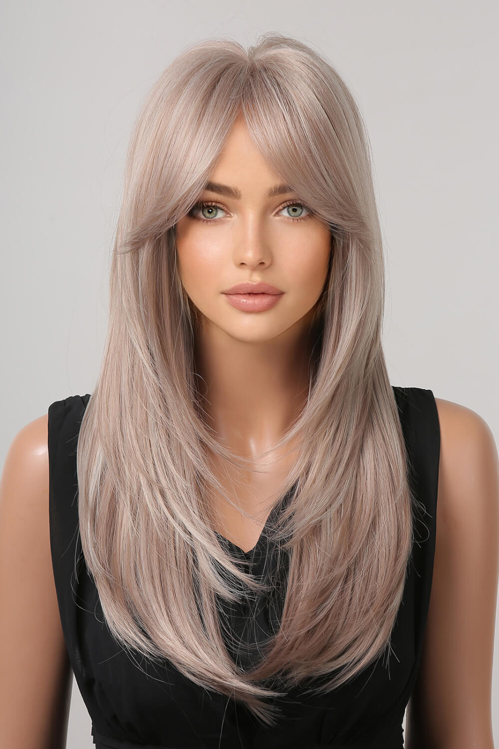 13*1" Full-Machine Wigs Synthetic Long Straight 22" 