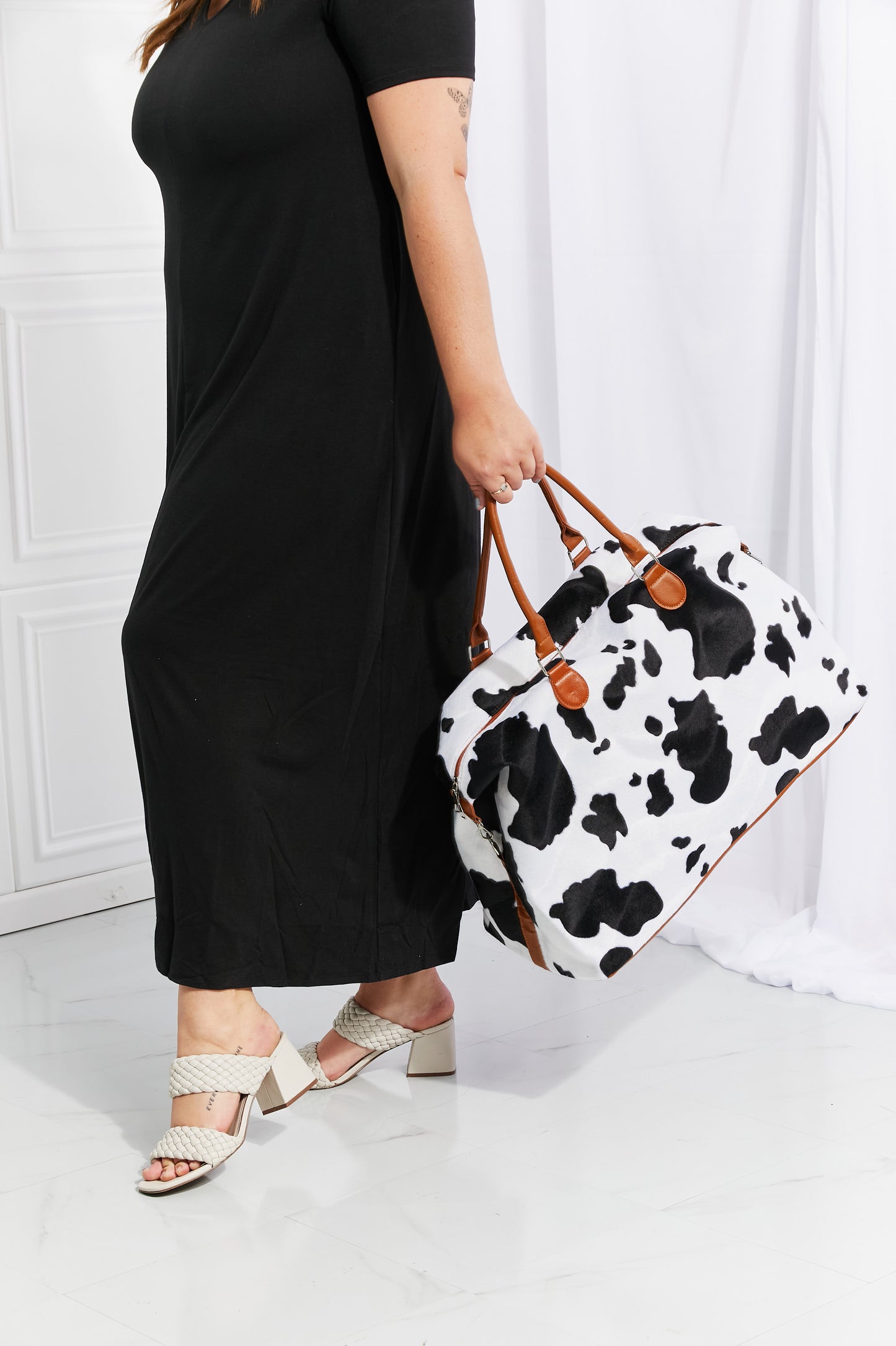 Animal Print Plush Weekender Bag 