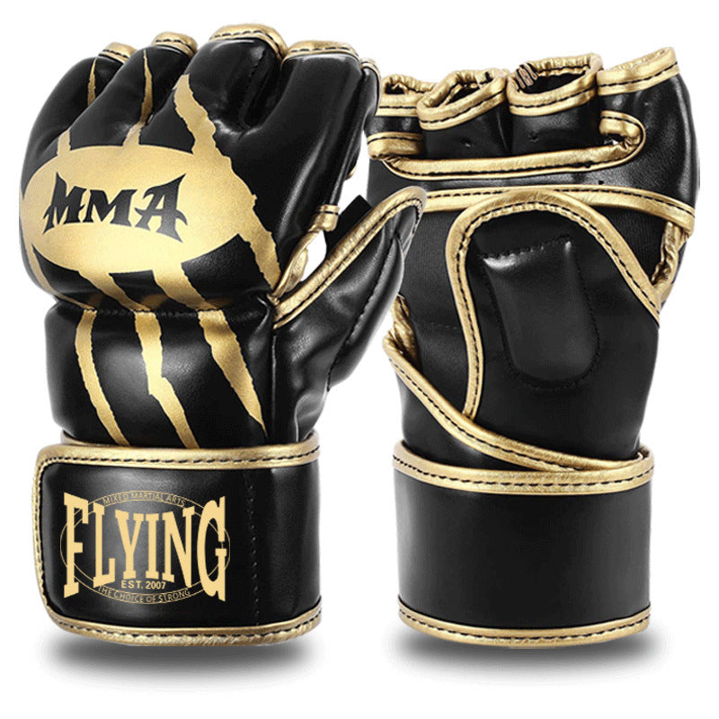 Half Finger Boxing Sanda Split Finger Fighting Gloves