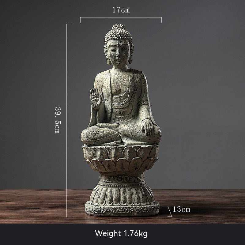 Chinese Zen Buddha Ornament Home Living Room Entrance Office Desk