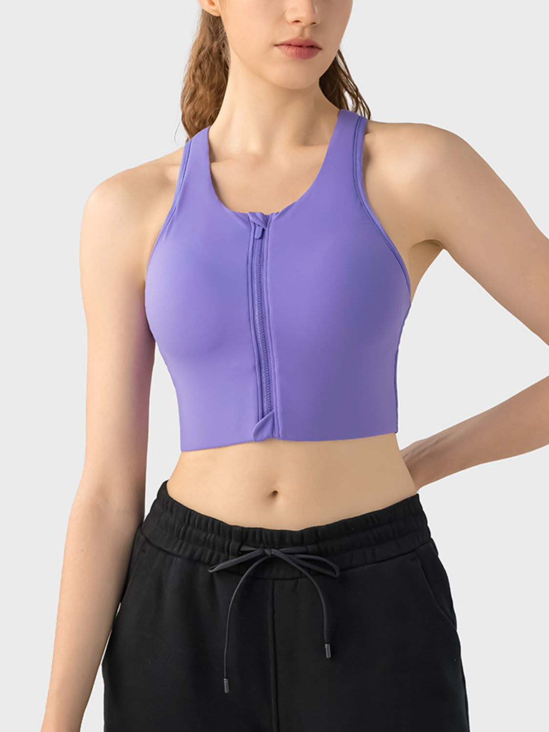 Wide Strap Sport Bra - Babbazon Sports Bra