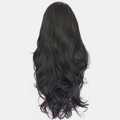 13*3" Lace Front Wigs Synthetic Long Wavy 24" 130% Density 